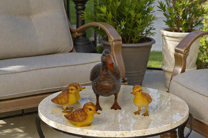 Duck family Bronze Statue - Size: 12"L x 4"W x 9"H.