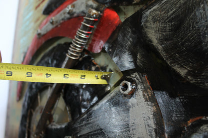 NIFAO Triumph Inspired Classic Motorcycle Painting on Metal 3D 79" x 2" x 40"H