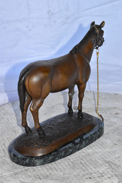 Standing Horse Limited Edition Bronze Statue by Bob Beeler Size: 12" x 6" x 10"H