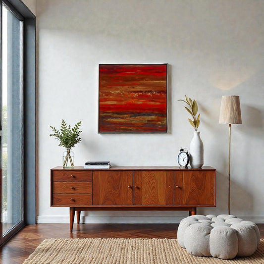 NIFAO Limited Edition Rapsodia by Azarin Abstract Art 39"x39"
