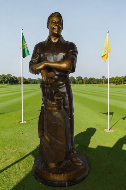Golfer Ken Venturi Giant Bronze Statue -  Size: 32"L x 30"W x 80"H.