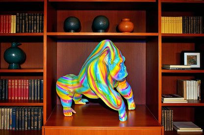 Modern King Kong Bronze Statue -  Size: 15"L x 13"W x 17"H.