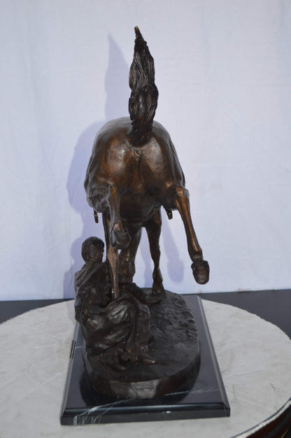 Wicked Pony by Remington Bronze Statue -  Size: 17"L x 11"W x 22"H.