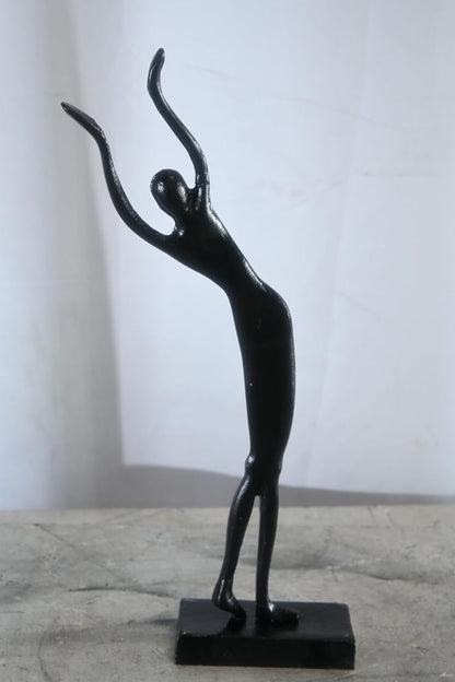 Aluminum Abstract Yoga Urdhva Hastasana Figure Sculpture 8"x3"x20"H