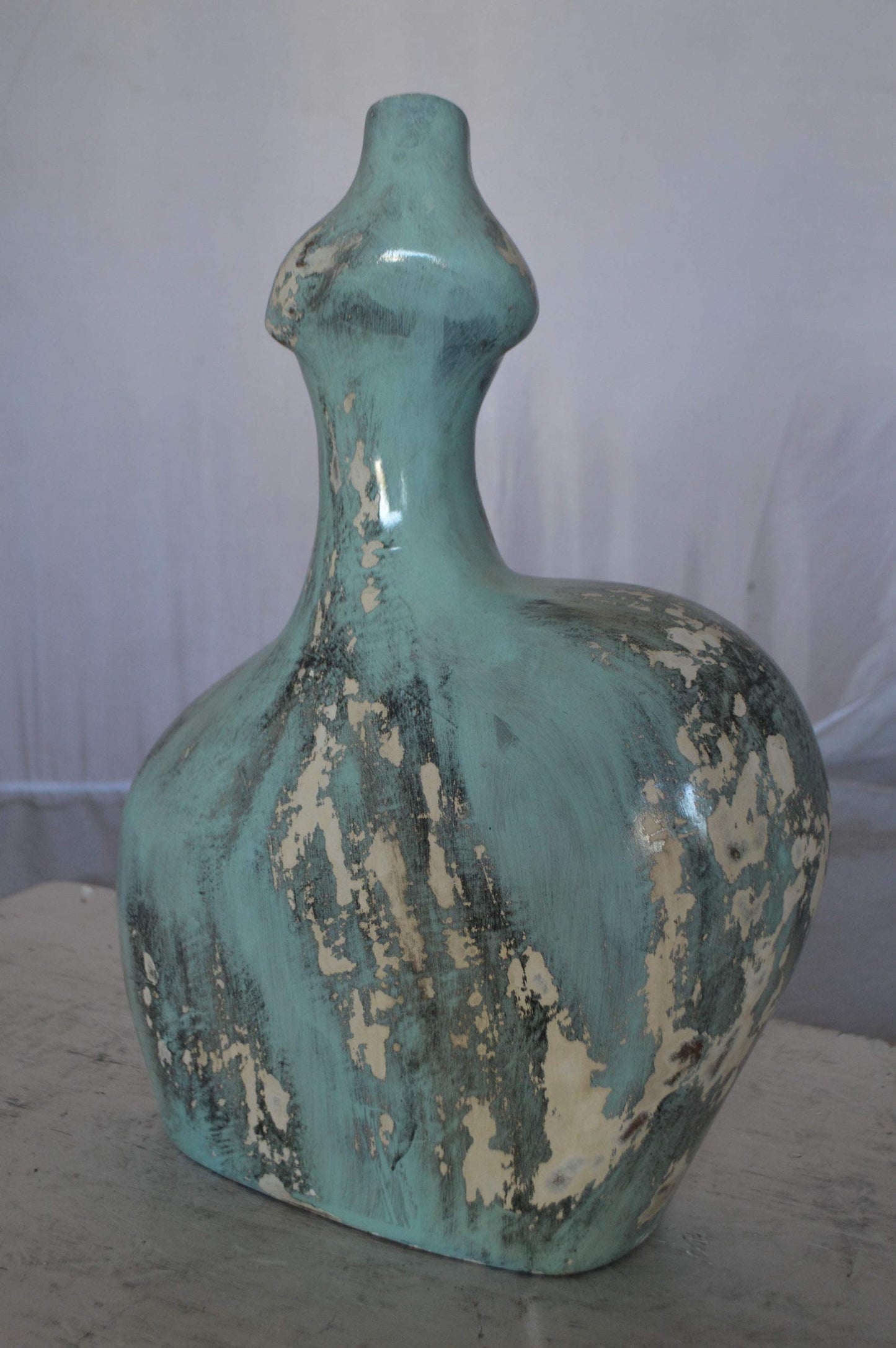 Resin sculpture of a Women body - modern art -  Size: 13"L x 6"W x 20"H.