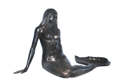 NIFAO Large Aluminum Mermaid Statue Sculpture Ocean Decor 64"x32"x34"H