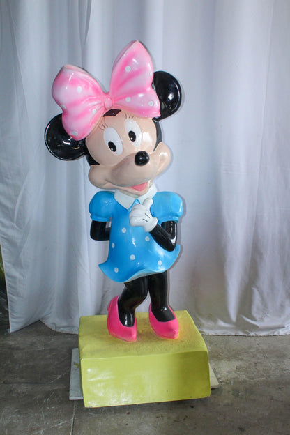 Large Cartoon Mouse Character Statue With Hands On Hips 22" x 29" x 70"H