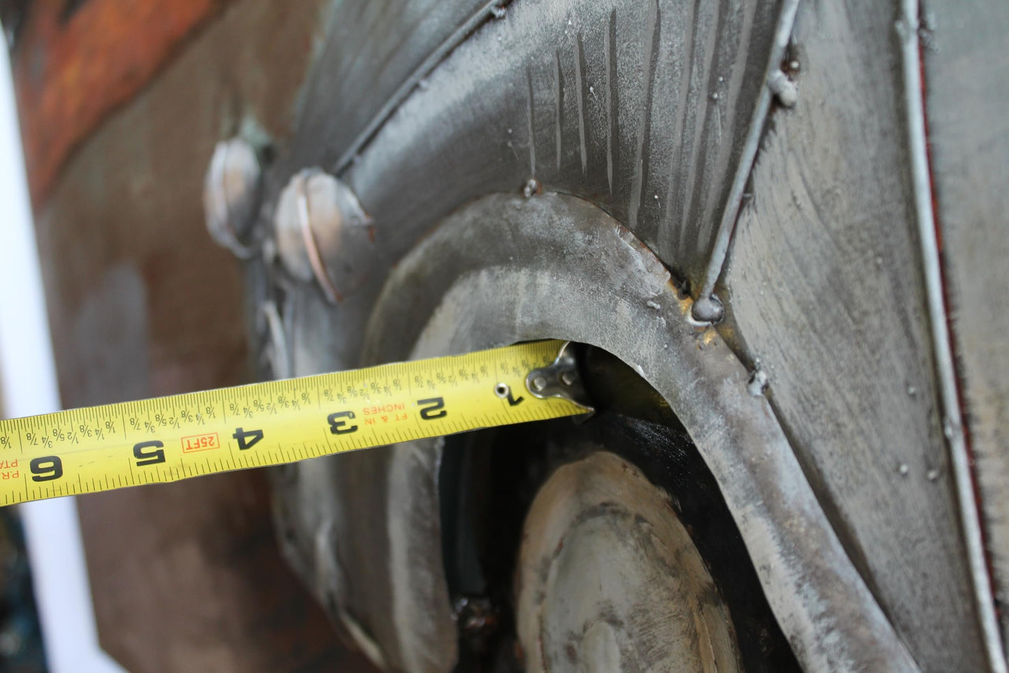 NIFAO Citroen Inspired Classic Van Painting on Metal with 3D Effect 79" x 2" x 40"H