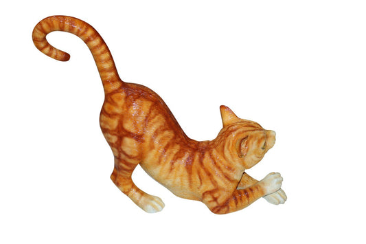 Cat - small Bronze Statue -  Size: 16"L x 6"W x 14"H.