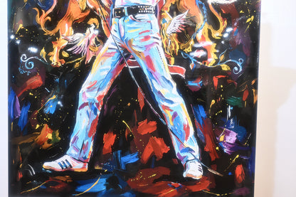 Freddie Mercury Queen Tribute Pop Art Resin Canvas 40"x50"