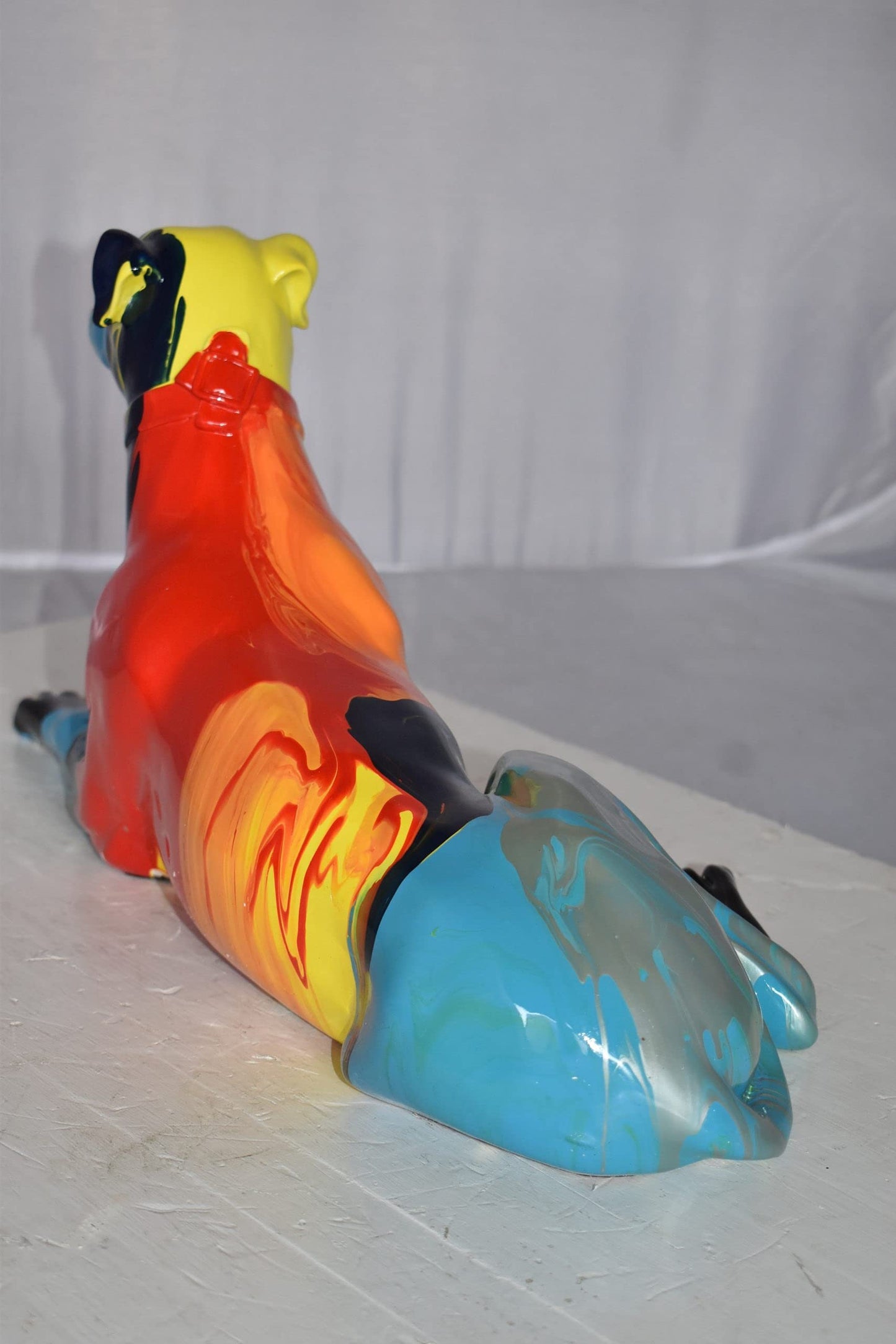 Modern Looking Greyhound Dog Statue Made of Resin Size: 19" x 9" x 12"H