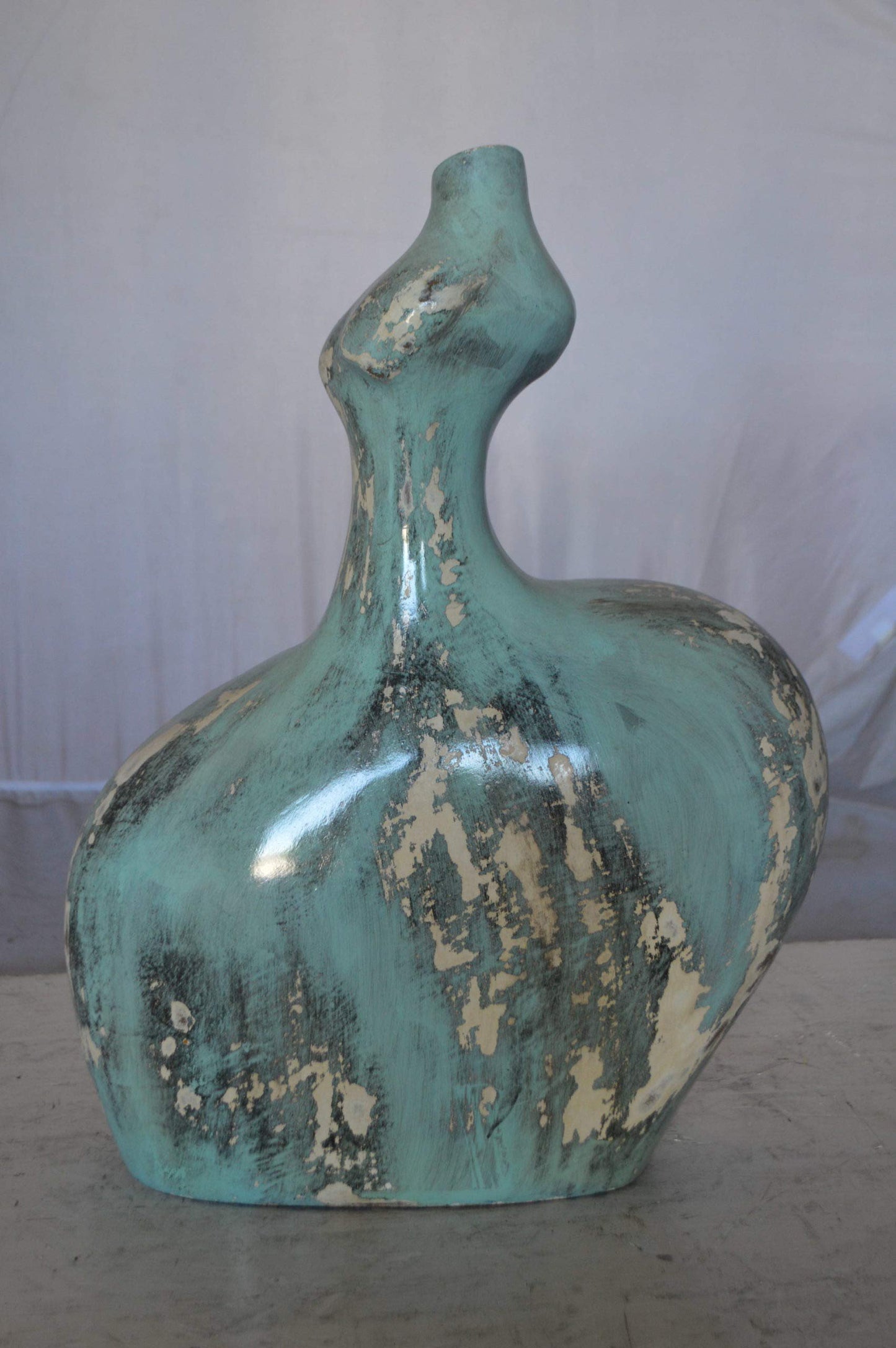 Resin sculpture of a Women body - modern art -  Size: 13"L x 6"W x 20"H.