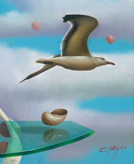 La Venus Cosmica, Nude Art, limited edition giclee by Nelson Calderon, 38x30