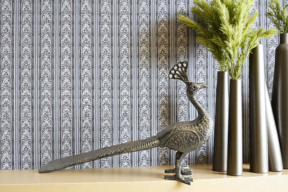 Elegant Aluminum Peacock Statue, Graceful Home Decor 33" x 7" x 20"H