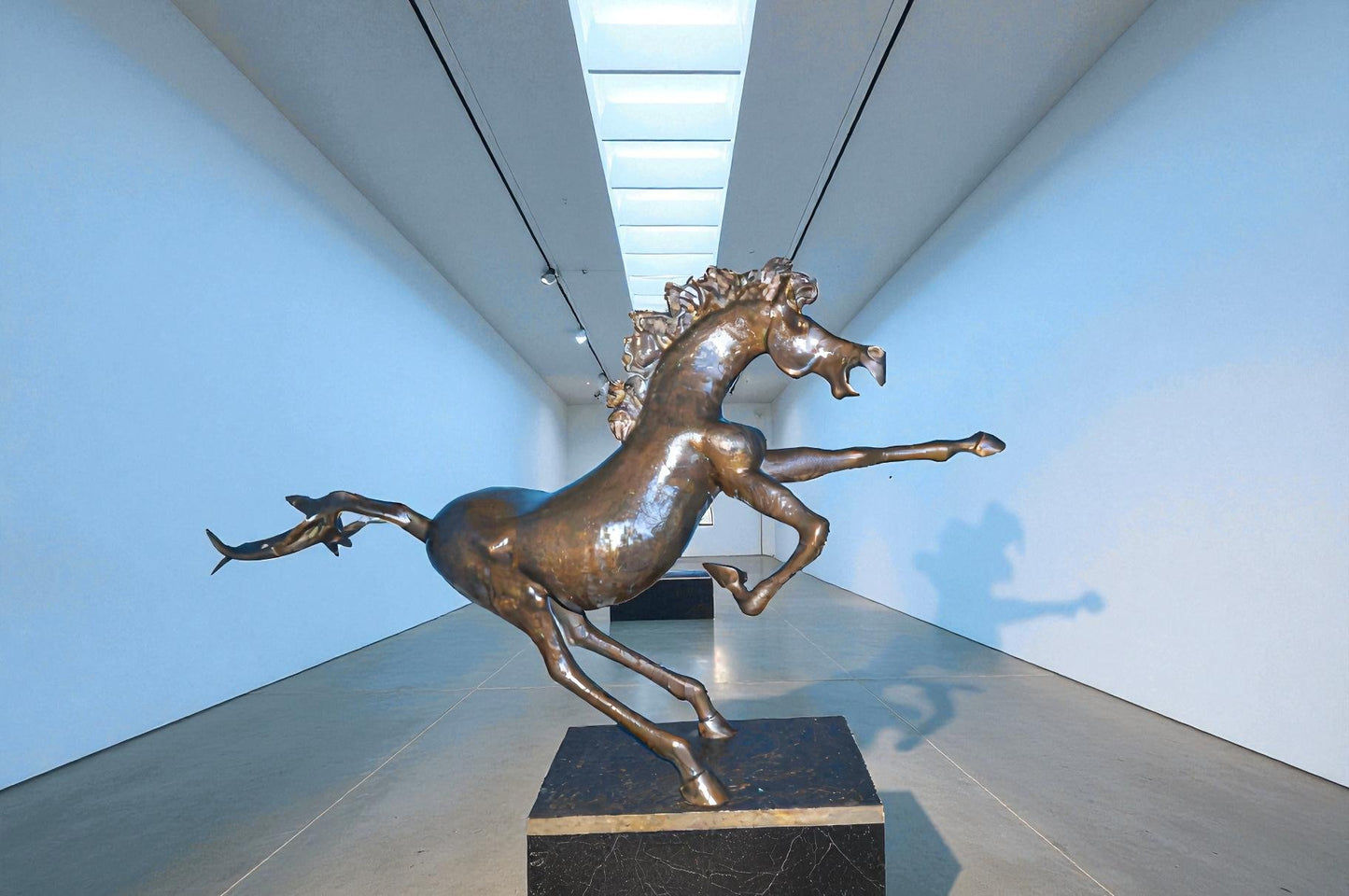 Original 2 of 9 Horse Statue by Attilio de Luca -  Size: 68"L x 19"W x 58"H