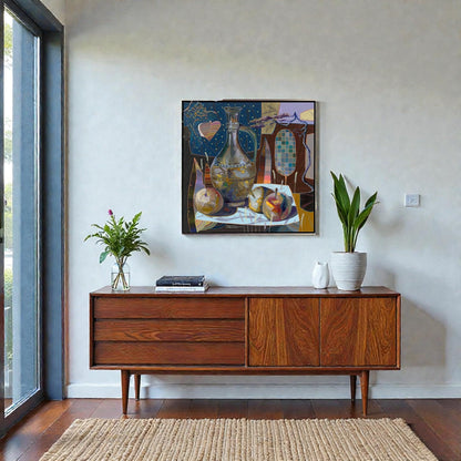 NIFAO Limited Edition Bodegon Manzanas by Zavaleta Art 32"x32"