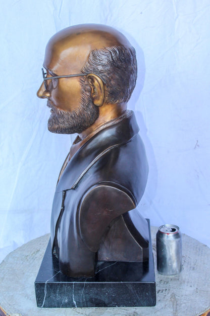 Janusz Korczak Bronze Statue, The Holocaust Hero Tribute 15" x 11" x 25"H