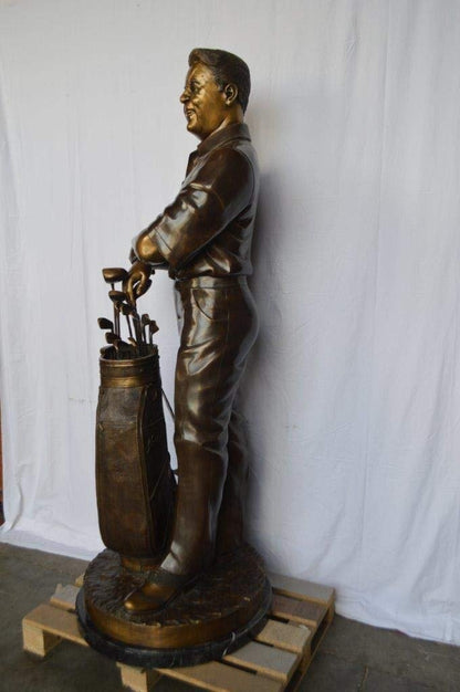 Golfer Ken Venturi Giant Bronze Statue -  Size: 32"L x 30"W x 80"H.