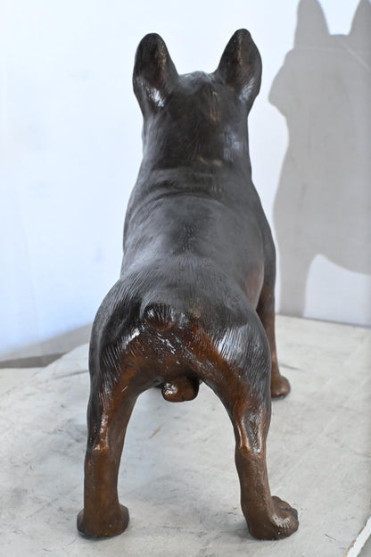 French Bulldog Bronze Statue Dog Figurine Sculpture 9"x20"x18"H