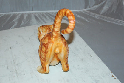 Cat - small Bronze Statue -  Size: 16"L x 6"W x 14"H.