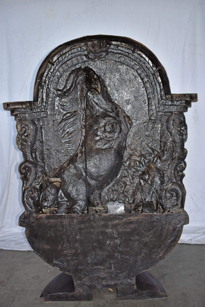 Wall Fountain with Three Horses Made of Bronze Statue - Size: 46" x 21" x 69"H