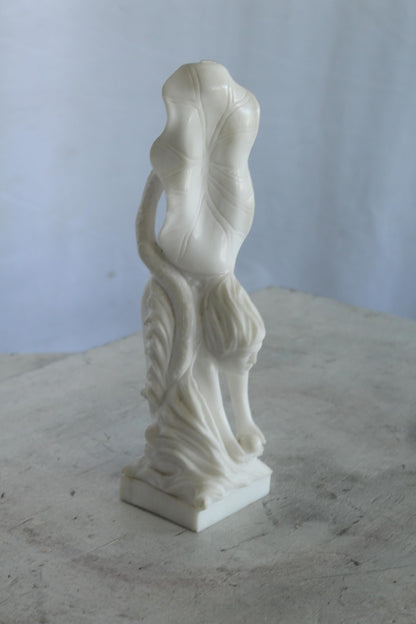 NIFAO Marble Woman Diving for a Pearl Marble Sculpture 4" x 4" x 12"H