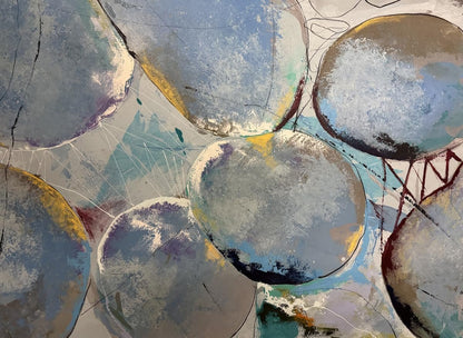 NIFAO Limited Edition Muted Moons by Mario Luca Art 56"x32"