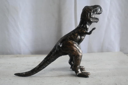 Cast Aluminum Tyrannosaurus Rex Statue Bronze Finish Art 16"x5"x13"H