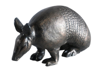 Foraging Armadillo Sculpture Aluminum statue Bronze Tone Finish 12"x6"x7"H