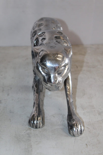 Aluminum Jaguar Statue, Graceful Elegance for Your Home Décor 24" x 4" x 7"H