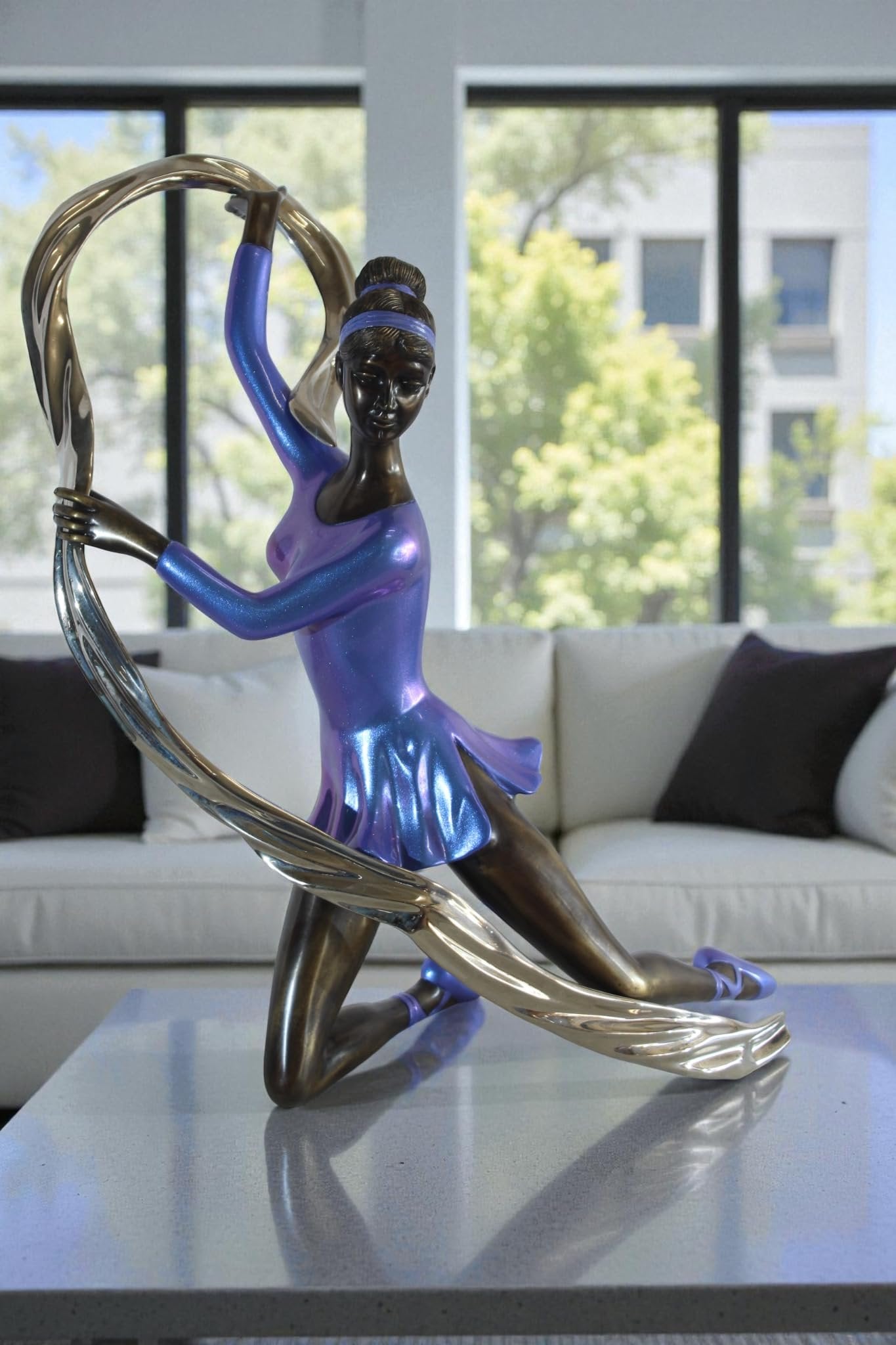 NIFAO Bronze Sculpture Moon Spell by Liliana Mendez Art Statue 21"x12"x27"H