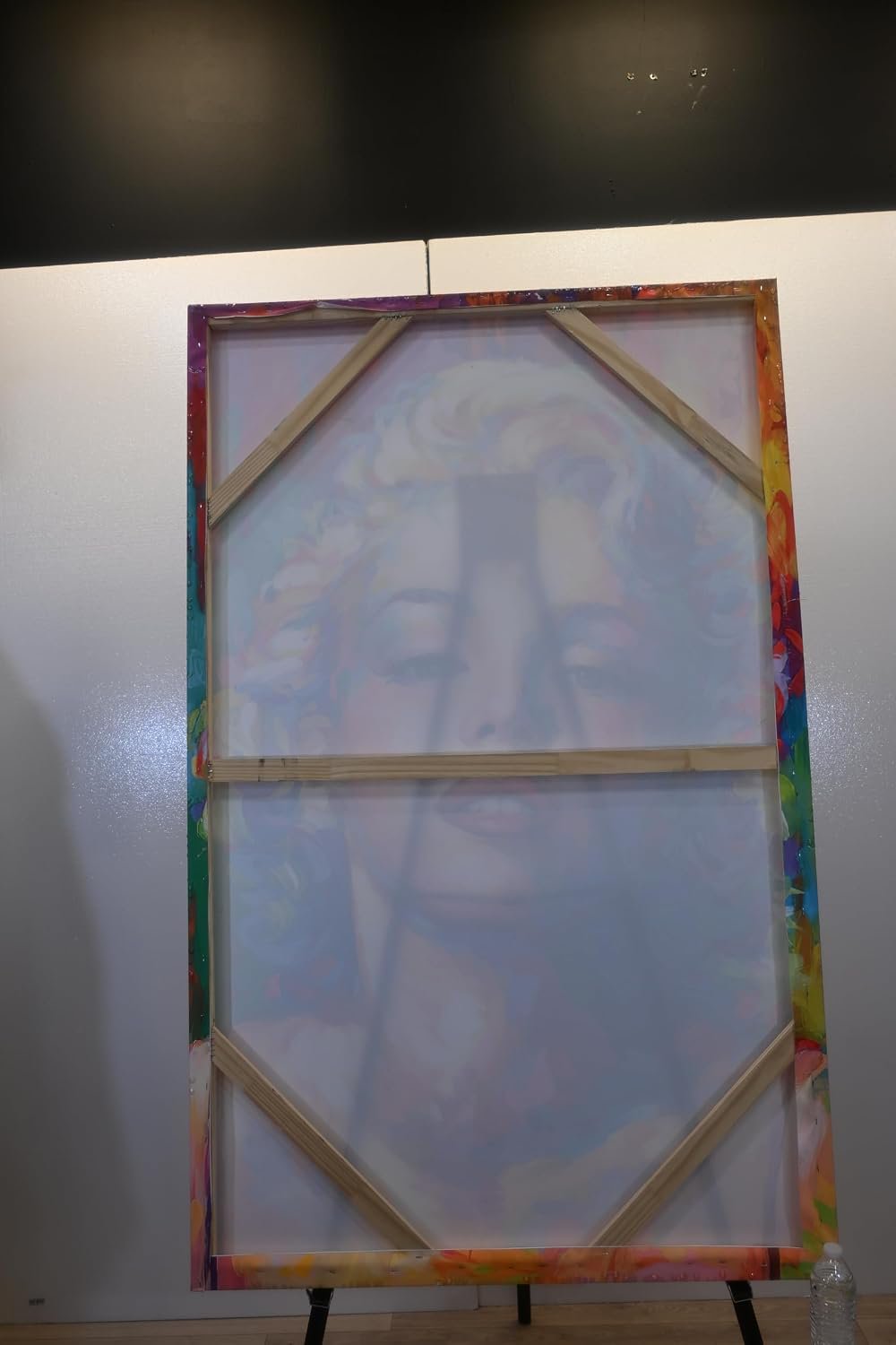 Giant Marilyn Monroe Pop Art Resin Coated Canvas 40"x64"