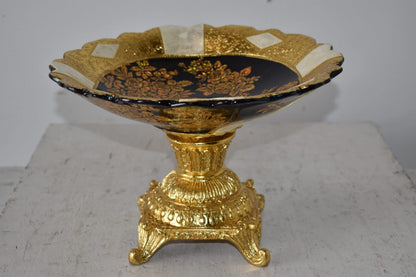 Open and Unique Kylix Decoration Resin Vase   Size: 12" x 12" x 7"H