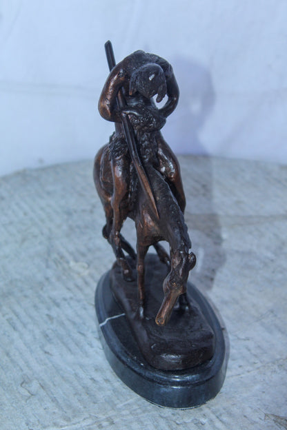 End of The Trail by Remington Bronze Statue Replica, Western Decor 6" x 3" x 9"H