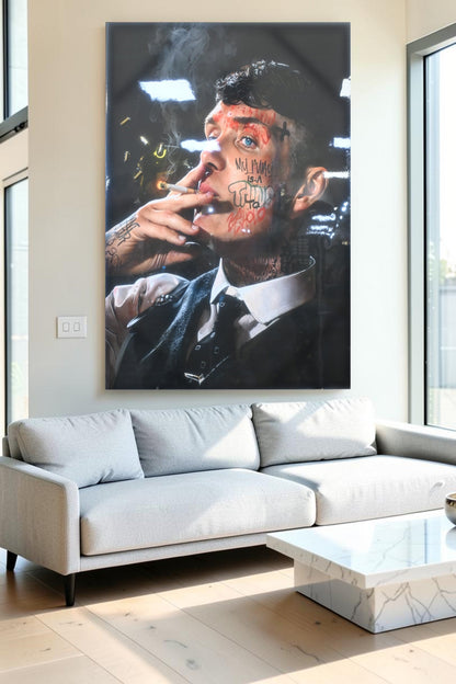 NIFAO Giant Thomas Shelby Peaky Blinders Pop Art Resin Canvas 40x60 Inch Wall Decor