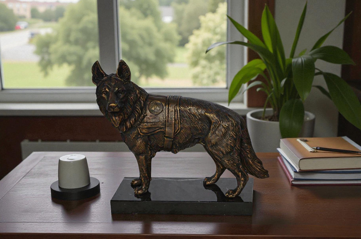 Service Dog standing -  Size: 12"L x 5"W x 12"H.