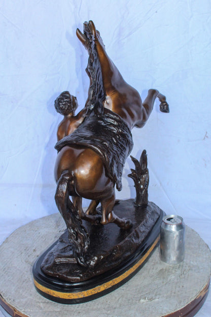 Guillaume Coustou Replica of Marley Horse Bronze Statue 20" x 10" x 25"H