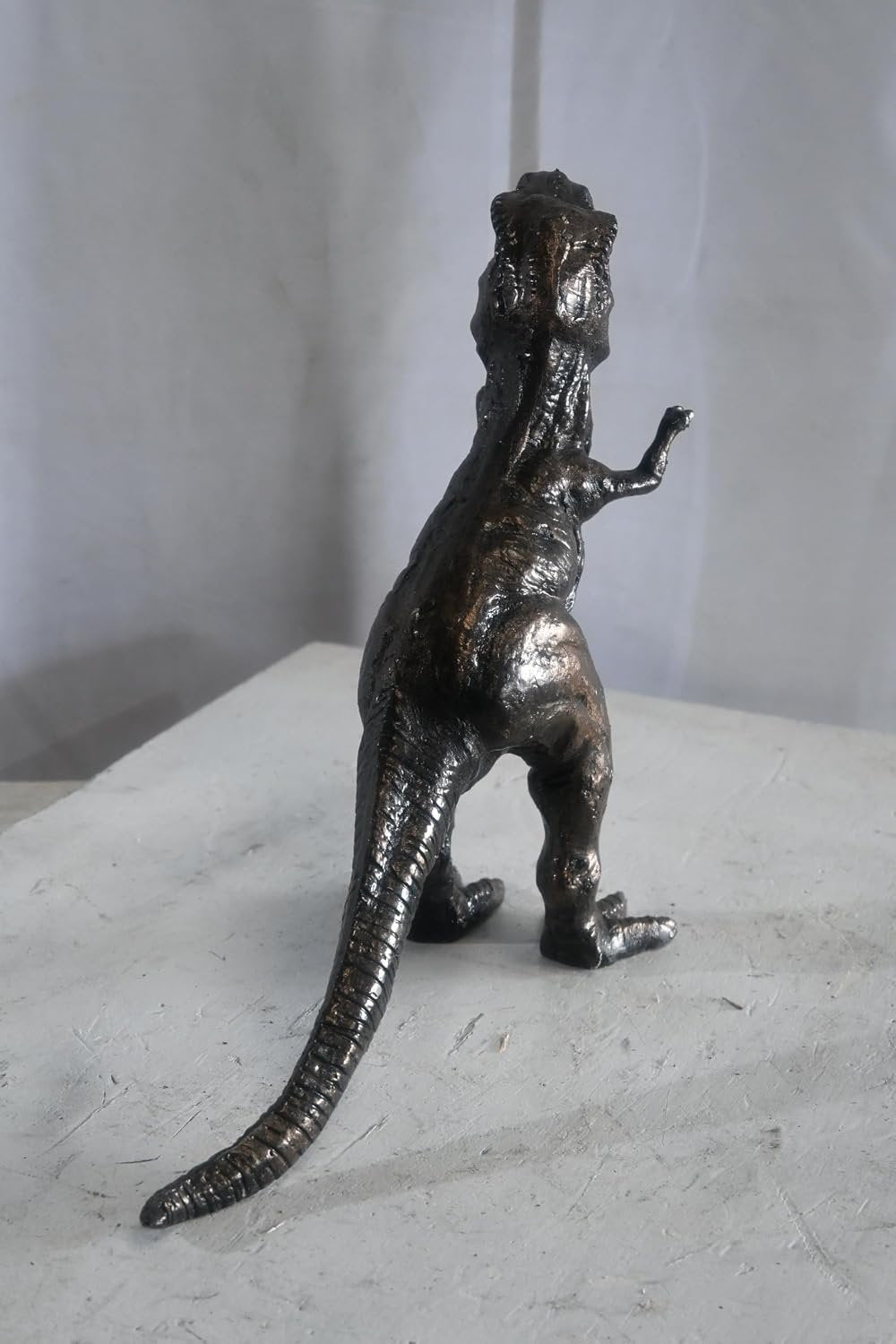 Cast Aluminum Tyrannosaurus Rex Statue Bronze Finish Art 16"x5"x13"H