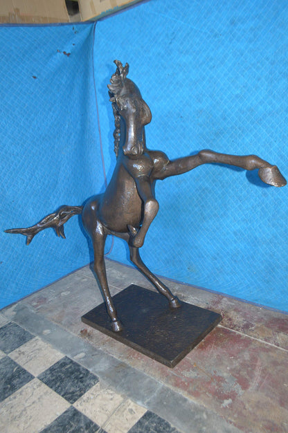 Original 6 of 8 Horse Statue by Attilio de Luca -  Size: 74"L x 19"W x 45"H.