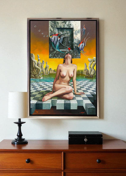 Angeles, Nude Art, limited edition giclee by Nelson Calderon, 38x30