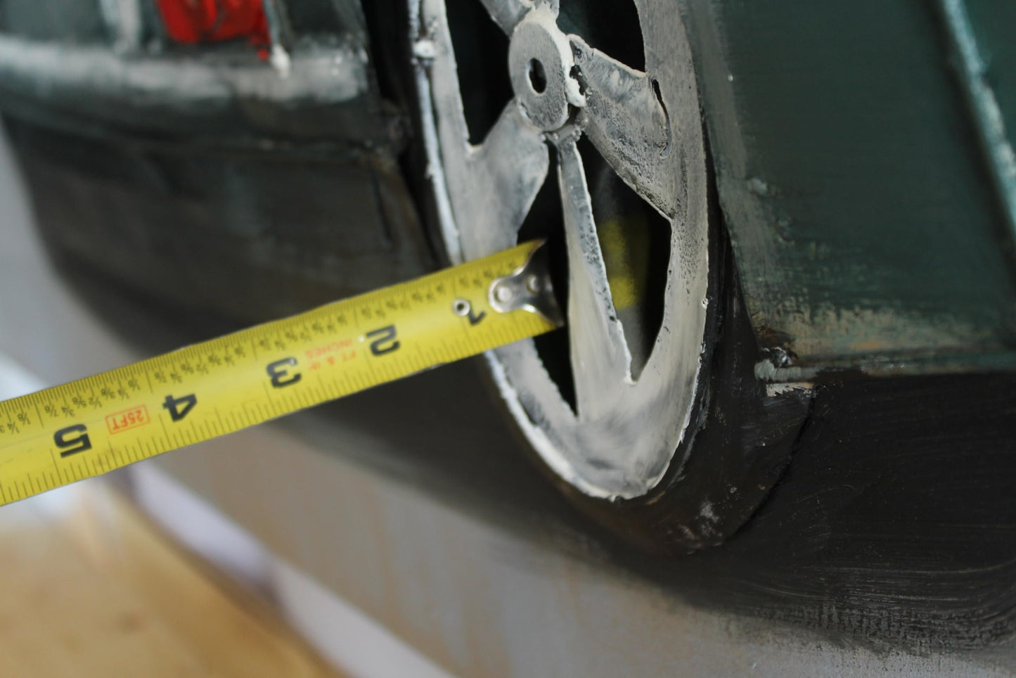 NIFAO Porsche 911 Inspired Classic Green Sports Car Metal Wall Art 79" x 2" x 40"H