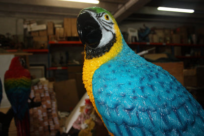 Bronze Single Parrot On A Tree Statue
