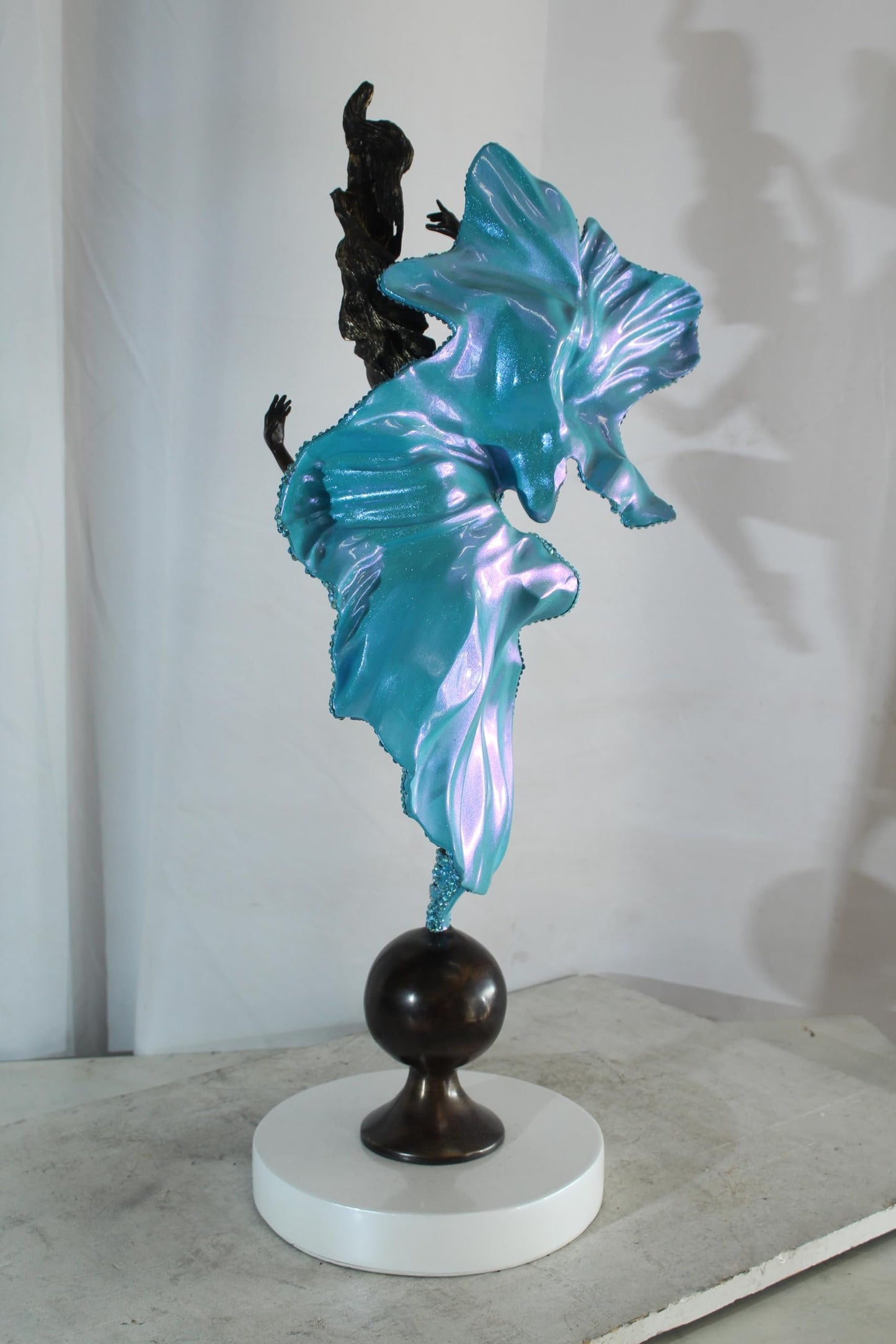 NIFAO Bronze Sculpture Submerge Elegance by Liliana Mendez 14"x9"x31"H