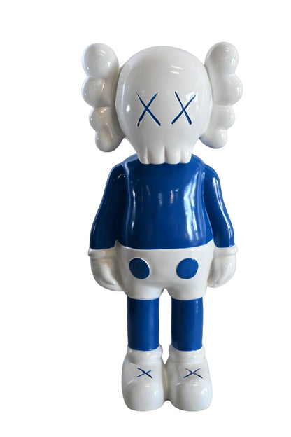 NIFAO Designer Toy Character Resin Statue Blue White Figurine 11"x7"x24"H