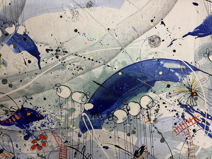 NIFAO Limited Edition Winged Jewels by Mario Luca Art 56"x32"