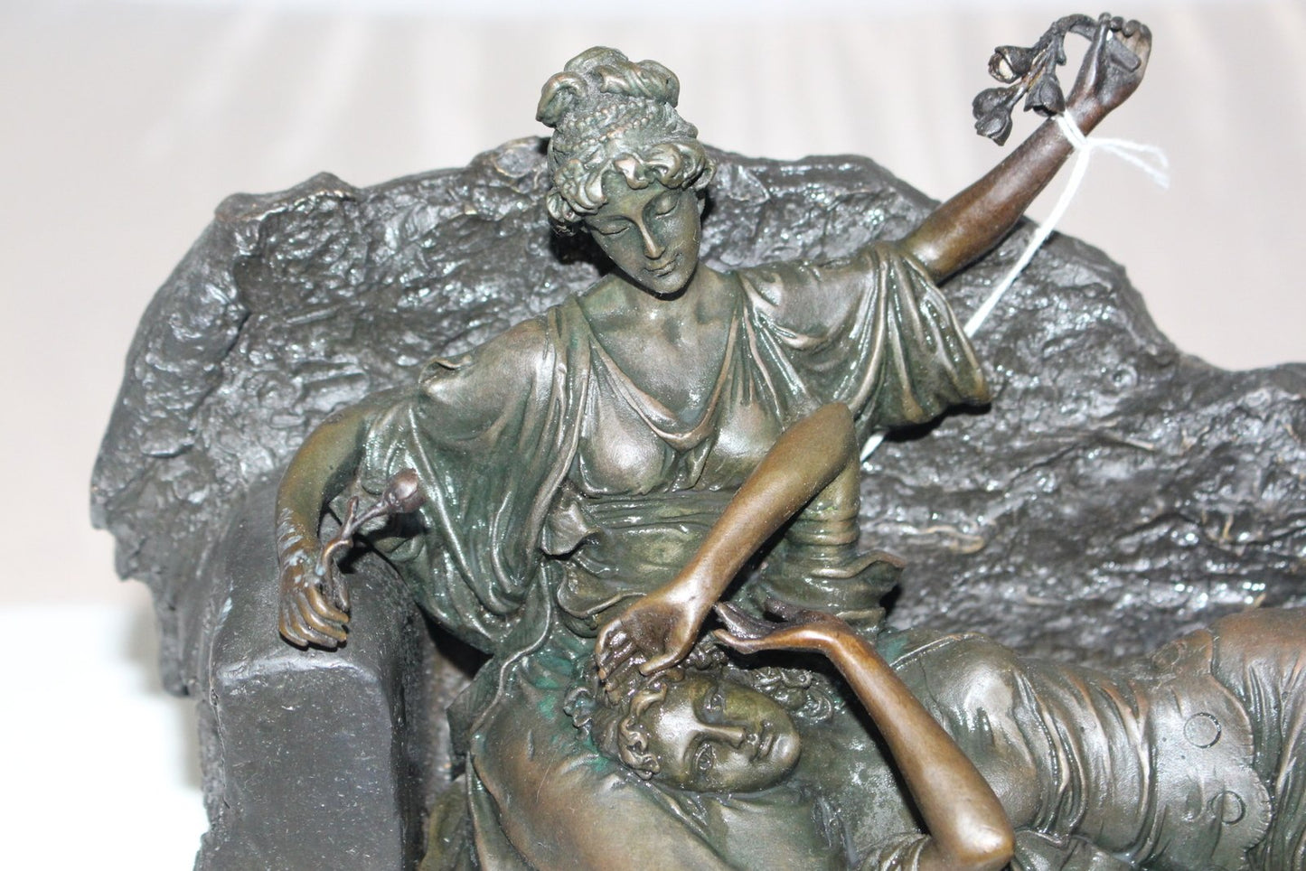 Two ladies Bronze Statue -  Size: 14.5"L x 7"W x 9"H.