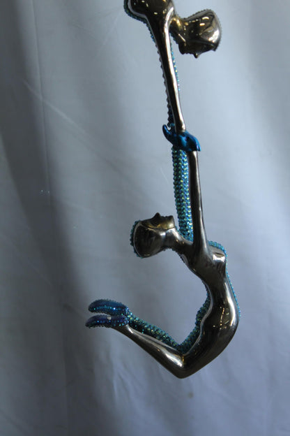 NIFAO Bronze Sculpture in The Ring of Light by Liliana Mendez 9"x9"x28"H