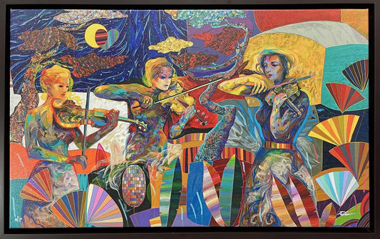NIFAO Limited Edition Trio Violin by Tadeo Zavaleta 54"x33"