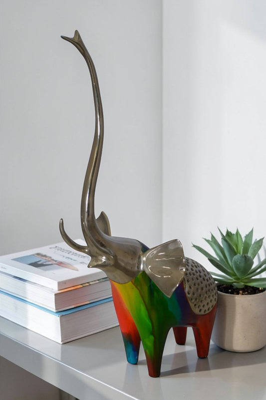 Elephant by Liliana Mendez -  Size: 10"L x 9"W x 20"H.