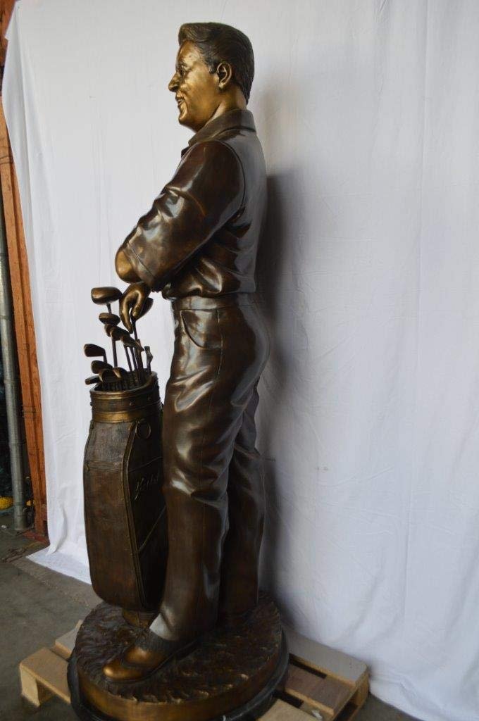 Golfer Ken Venturi Giant Bronze Statue -  Size: 32"L x 30"W x 80"H.
